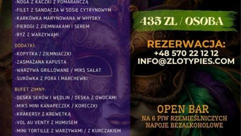 Sylwester Maskarada 2025/2026 w Restauracji & Browarze Złoty Pies Wrocław - Sylwester