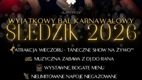 Bal Karnawałowy "Śledzik" na Kaszubach w Chmielnie - Resort - Sylwester
