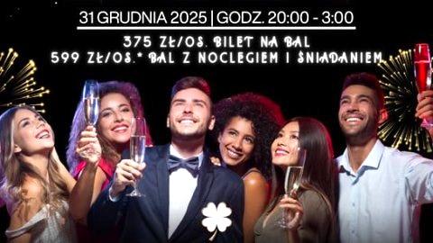 BAL SYLWESTER z noclegiem  lub 3-dniowy pobyt w domku Kaszuby ok 34km od Gdańska - Sylwester
