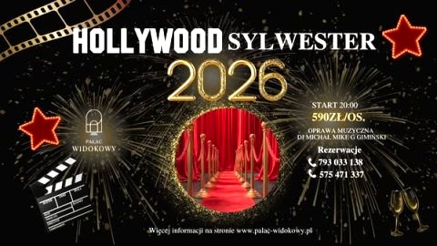 Sylwester Hollywood w Pałacu Widokowym - Sylwester
