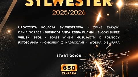 Sylwester w Sali Bankietowej Parnasik - Sylwester