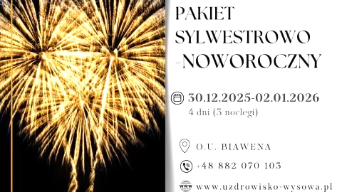 Sylwester, biesiada i relaks w SPA - w sercu gór Beskidu Niskiego 2025/2026 - Sylwester