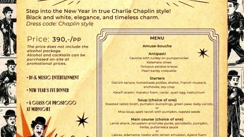 Chaplin Night - Sylwester w Scandale Royal - Sylwester