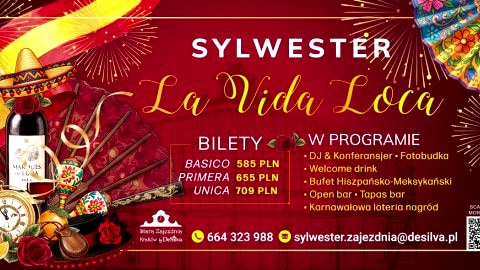 Bal Sylwestrowy "La Vida Loca" - Stara Zajezdnia Kraków! - Sylwester