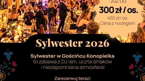 Bal Sylwestrowy 2026 w Gościńcu Konopielka - Sylwester
