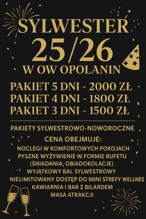 SYLWESTER NAD MORZEM - OPOLANIN (2-5 dni) 