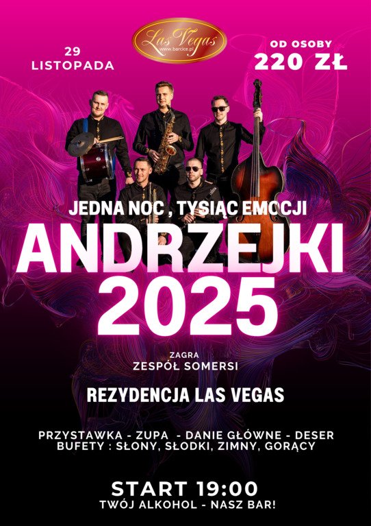 Bal Andrzejkowy w Rezydencji Las Vegas