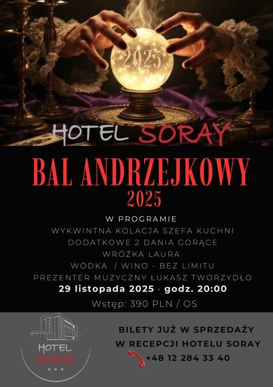 Bal Andrzejkowy w Hotelu SORAY 