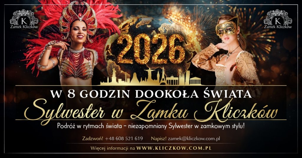 Sylwester w Zamku Kliczków - w 8 godzin dookoła świata