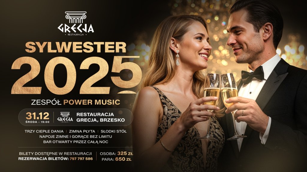 Sylwester w Restauracji Grecja | Zespół Power Music