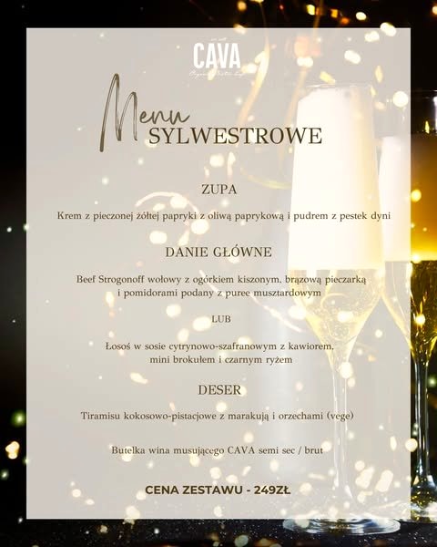 Świętuj Nowy Rok w kameralnym stylu w CAVA
