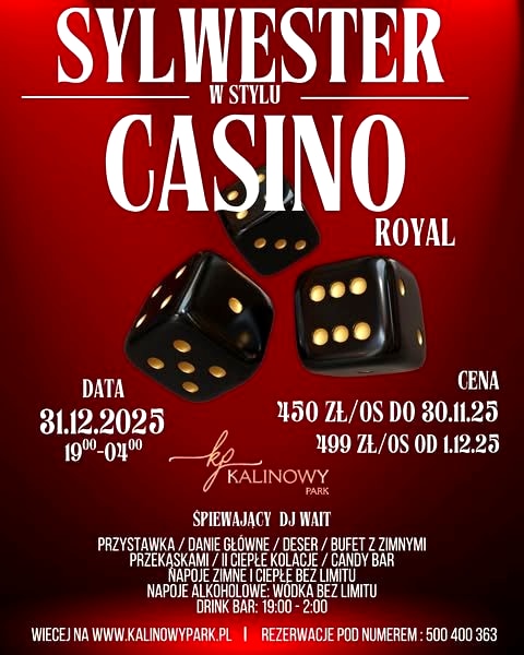 Sylwester w stylu CASINO ROYAL!